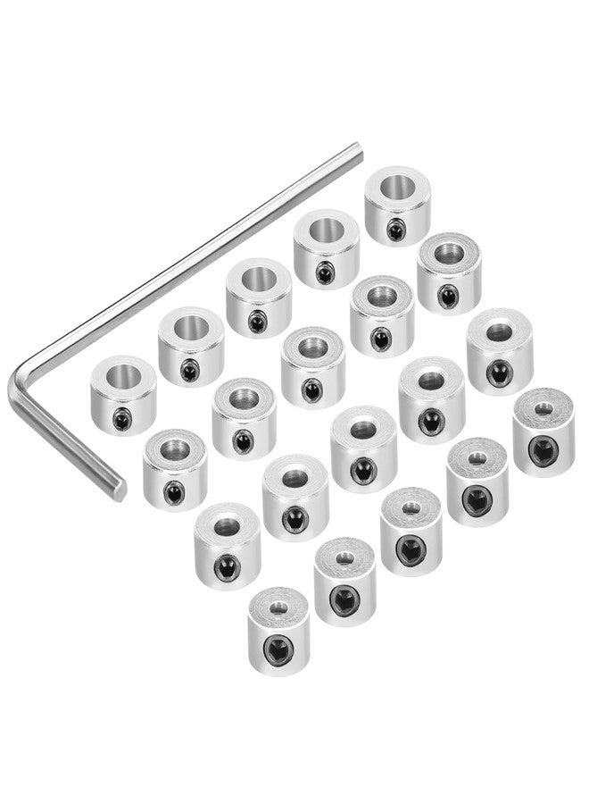 MECCANIXITY 20Pcs Landing Gear Stopper 1.55/2.55/4.1/5.1mm Plane Wheel Collar Block with Wrench for RC Airplane Model Remote Aircraft - Image 1
